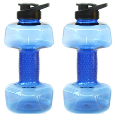 soonZAM 重量可調水啞鈴 水啞鈴 1500ml 藍色, 2個