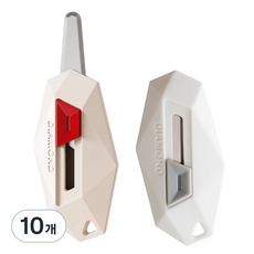 봄아리 언박싱 미니 자석 택배칼 2종, 크림 + 화이트, 10개