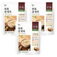 본죽 Healthy 전복삼계죽, 330g, 3개
