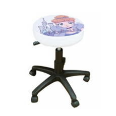 收納王妃 迪士尼漫畫風 可調式滾輪圓椅, 仙杜瑞拉, 1個