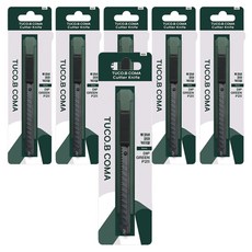 TUCO.B KOMA 美工刀 P221, 深綠色, 6個