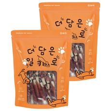 SMPET 강아지 더담은 일키로 오리와 스틱껌 수제간식, 오리, 1kg, 2개