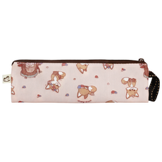 uma hana 防水短筷套 狐狸與花印花, 1個, 粉紅色