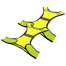 騎行及跑步用反光夜光安全背心, 2個