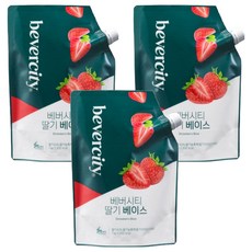 Bevercity 草莓濃縮汁, 1kg, 3個
