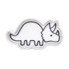 3角龍造型餅乾模具+壓模具, 混色, 1套