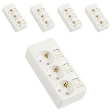 써보니 개별 절전형 멀티탭 16A 3구, 유백, 5개