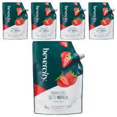Bevercity 草莓濃縮汁, 1kg, 5個