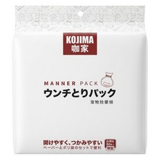 KOJIMA PETS 寵物拾便袋 215 x 325mm, 80片, 1袋, 白色