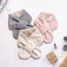 DRESSHOUSE 兔子花紋絨毛圍巾組 3入