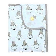 抱抱羊 羊樂園 0-36M 嬰兒被毯 100 x 80cm, 藍色