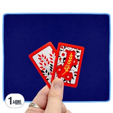 House of Seoha 金蟾蜍基本花鬥牌 + 絲絨遊戲墊組合, 紅色 + 午夜藍
