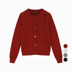 BEVERLY HILLS POLO CLUB 比佛利保羅 女款可愛鈕扣針織開襟衫