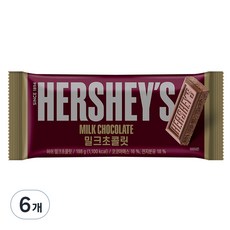 HERSHEY'S 好時 絲滑牛奶巧克力, 6條, 198g