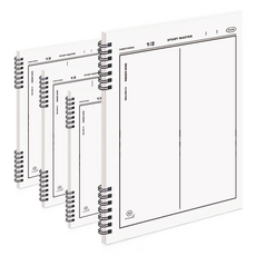 It spring左翻2分隔筆記本, 混色