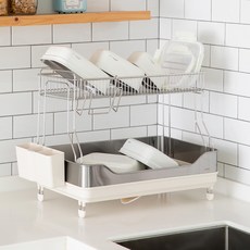 Haatz Deco 碗盤瀝水架 CKA-7202Y, 2層, 混合色