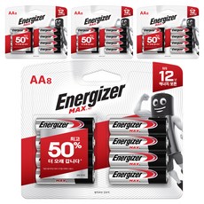 Energizer 勁量 鹼性 Max AA 電池 LR06, 4個, 8入