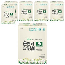 샐리의법칙 순면이 좋은날 생리대, 중형, 12개입, 6개