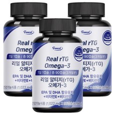Funeat Real rTG Omega 3膠囊, 90顆, 3罐