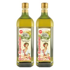 La Espanola 100%純玄米油，含糙米γ-穀維素，耐高溫，低油煙，含植物固醇，不含膽固醇, 1L, 2瓶