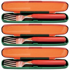 Skater 叉子 附收納盒, Childs Fork, 橘紅色, 3組