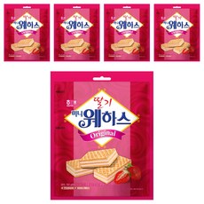 HAITAI 海太 草莓迷你威化餅, 150g, 5包