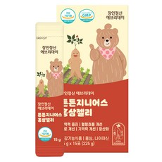 Janginjungsin 孩童紅蔘果凍隨身包 15條入, 225g, 1盒