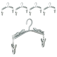 蘿林嚴選 摺疊旅行外出衣架 5件組, 顏色隨機, 1組