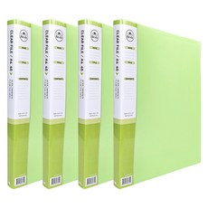 Heemang Likl 透明文件夾 40頁, 淺綠色, 4個