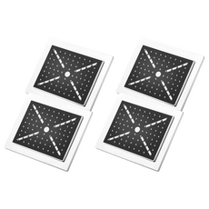 URBAN TERRACE 方型頂噴蓮蓬頭, 4個, 黑色