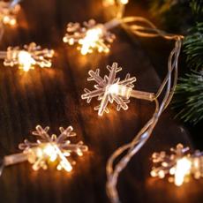 雪花燈串 USB款 LED銅線燈串 防水燈珠, 暖白, 1組