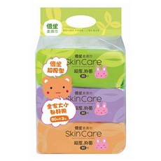 US baby 優生 柔濕巾 超厚型, 80張, 3包