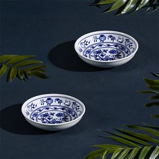 체스키포슬란 쯔비벨무스터 찬기 14cm CB464, 혼합색상, 2개