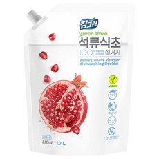 LION 獅王 Chamgreen 紅石榴醋洗碗精補充包, 1.7L, 1包