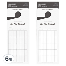 플레픽 두낫디스터브 메모북마크, 04알람캘린더, 10매, 6개