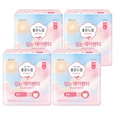 좋은느낌 입는데이팬티 생리대, 중형, 8개입, 4개