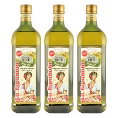 La Espanola 萊瑞 原裝進口100%純玄米油, 1L, 3瓶