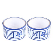 復古室內裝潢DIY裝飾捲筒膠帶 15m, G 藍色(迷宮), 2個