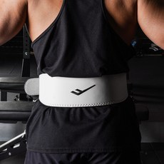 PRO-SPECS 力量皮革健身舉重腰帶, 1個, 白色