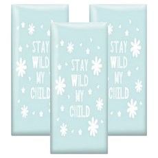 vanibaby 動物之家系列 自黏式PU防撞壁貼 回彈海綿內裡, 粉藍色, 3個