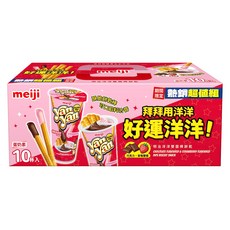yan yan 好運洋洋雙醬棒餅乾10件組, 440g, 1組