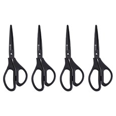 WHASHIN 738 3D 塗層剪刀, 4個, 黑色