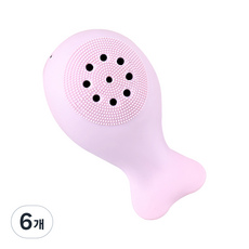 DM 실리콘 클렌징 브러쉬, 핑크, 6개