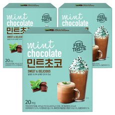 Danongwon 薄荷巧克力沖泡粉, 20g, 20條, 3盒