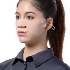 U2SPORTS Nabi Grande 高爾夫口罩, 米色, 1個