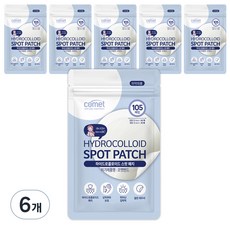 코멧 베이직 하이드로콜로이드 베벨링 스팟 패치, 105개입, 6개