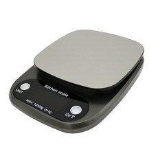 LifeShopping 不鏽鋼電子秤 10000g/1g, CAES0009BK, 黑色