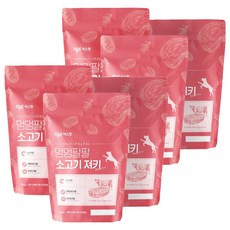 멍멍팔팔 져키, 소고기맛, 200g, 6개