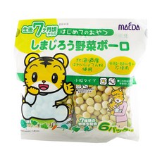 MAEDA 大阪前田製菓 巧虎蛋酥 Set 6入 野菜 7個月以上寶寶, 72g, 1袋