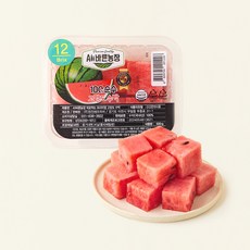 All바른농장 바로먹는 프리미엄 고당도 수박, 500g, 1개